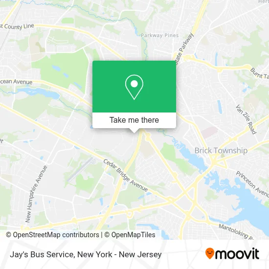 Jay's Bus Service map