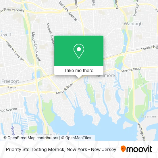 Priority Std Testing Merrick map