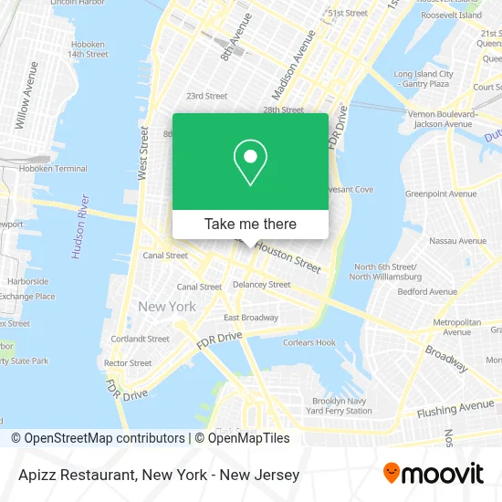 Apizz Restaurant map
