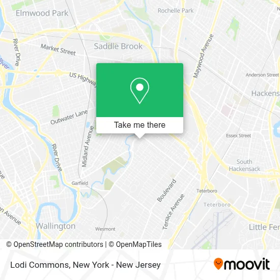 Lodi Commons map