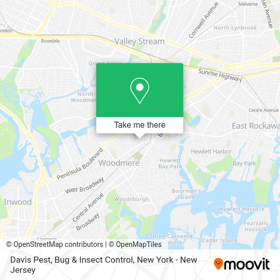 Davis Pest, Bug & Insect Control map