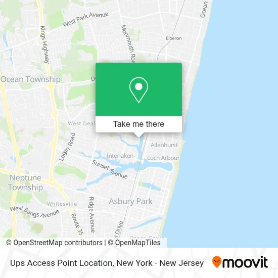 Ups Access Point Location map