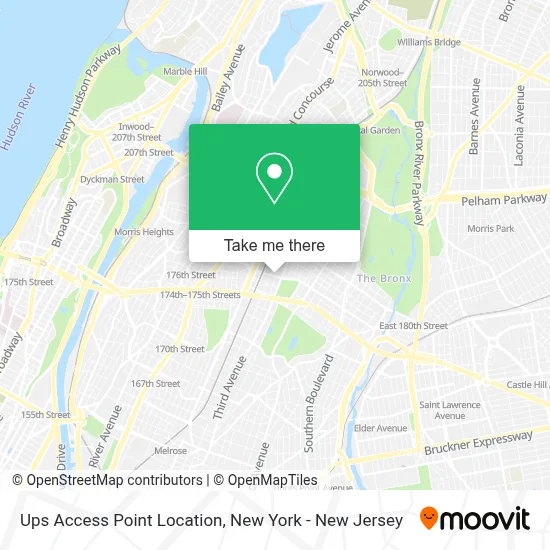 Ups Access Point Location map