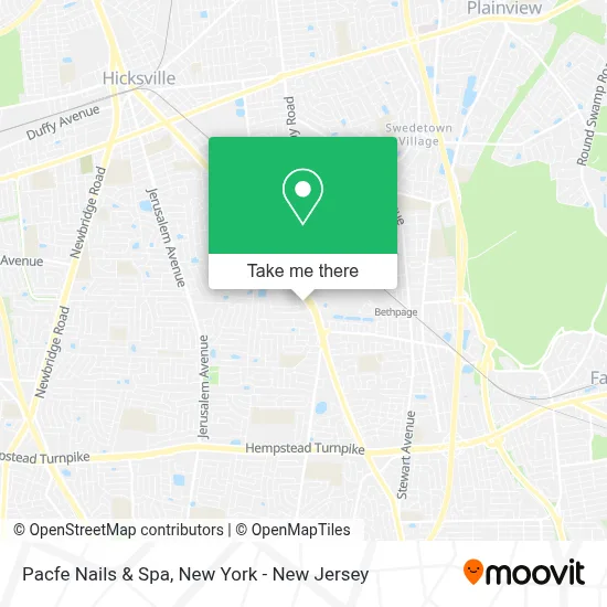 Pacfe Nails & Spa map