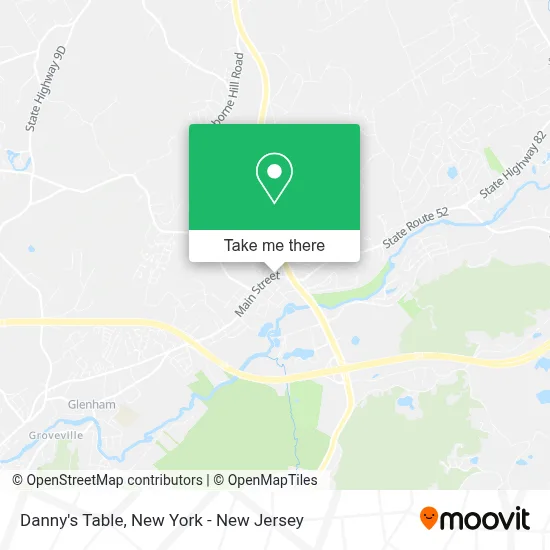 Danny's Table map