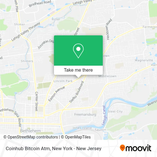 Coinhub Bitcoin Atm map
