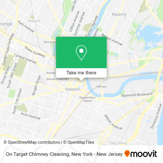 On Target Chimney Cleaning map