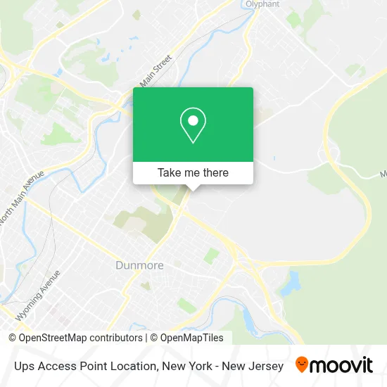 Ups Access Point Location map