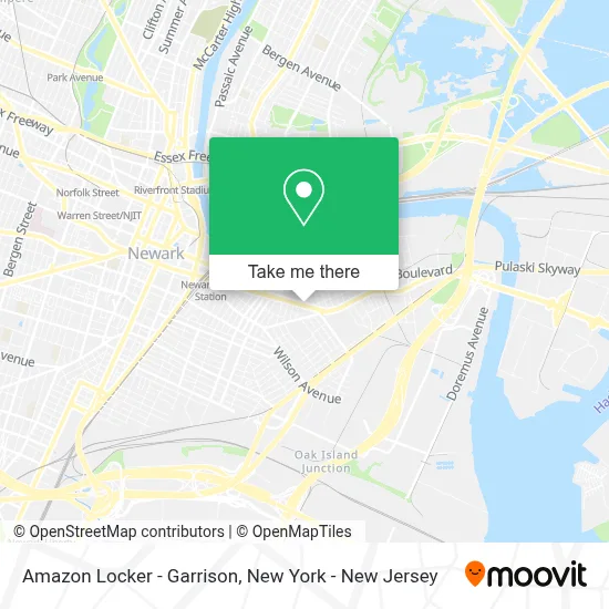 Amazon Locker - Garrison map