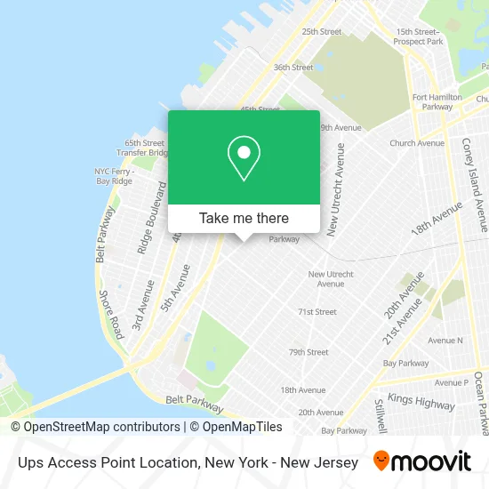 Ups Access Point Location map
