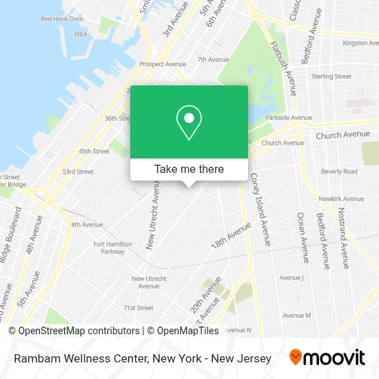 Rambam Wellness Center map
