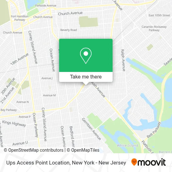 Ups Access Point Location map
