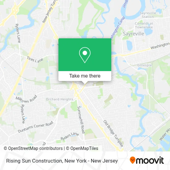 Rising Sun Construction map