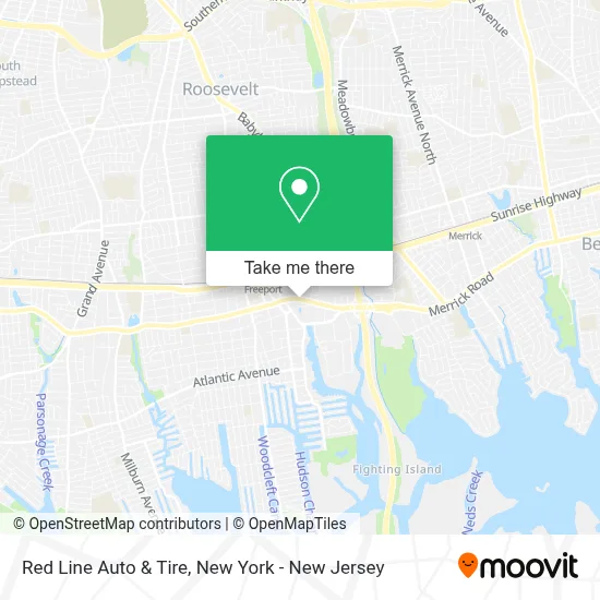 Red Line Auto & Tire map