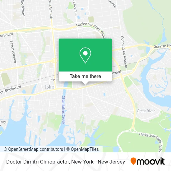 Doctor Dimitri Chiropractor map