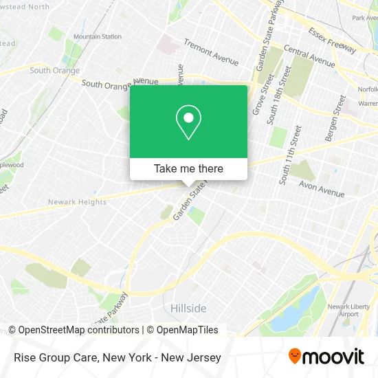 Rise Group Care map
