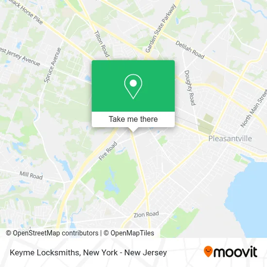 Keyme Locksmiths map