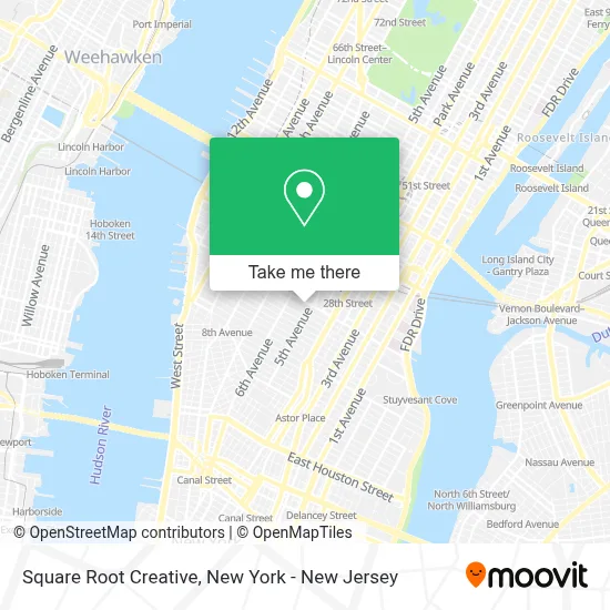 Square Root Creative map