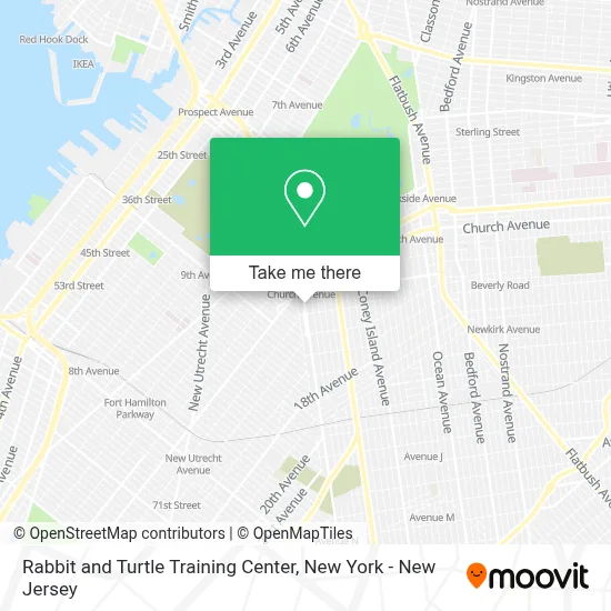 Rabbit and Turtle Training Center map