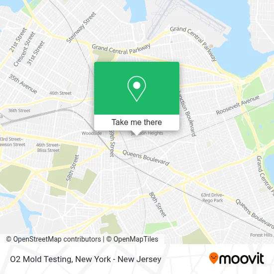 O2 Mold Testing map