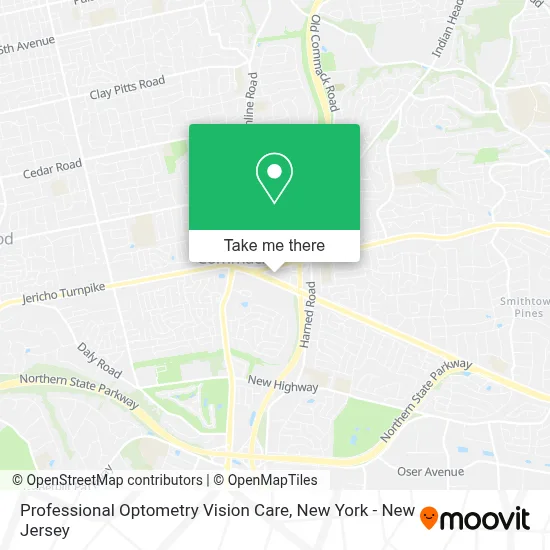 Professional Optometry Vision Care map