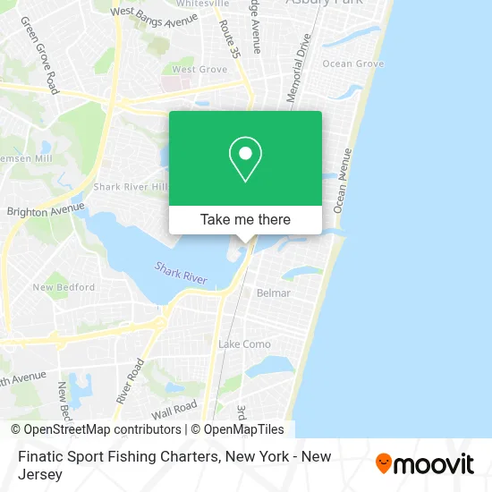 Finatic Sport Fishing Charters map