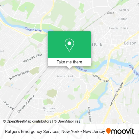 Rutgers Emergency Services map