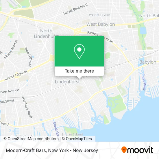 Modern-Craft Bars map