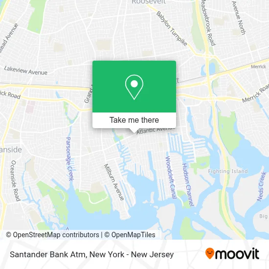 Santander Bank Atm map
