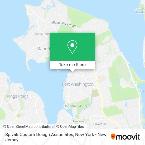 Spivak Custom Design Associates map