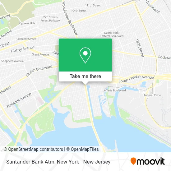 Santander Bank Atm map