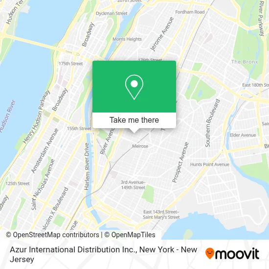 Azur International Distribution Inc. map