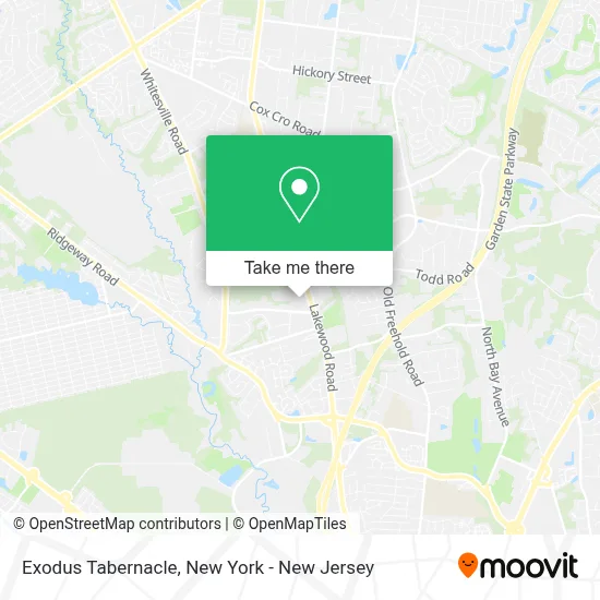 Exodus Tabernacle map