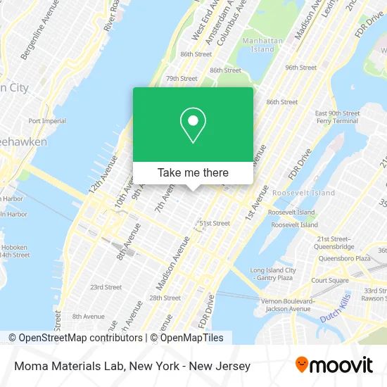 Moma Materials Lab map