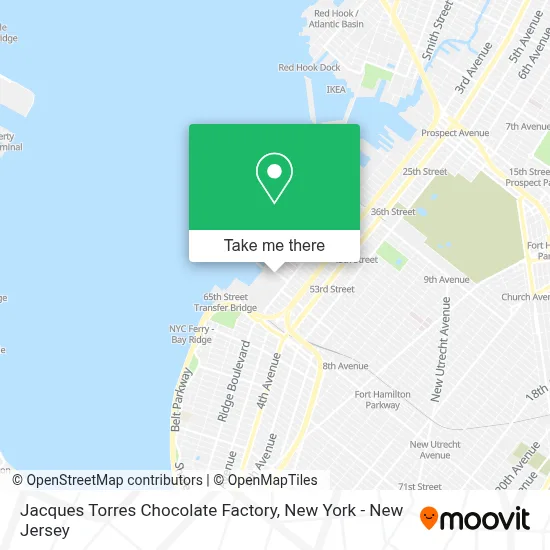 Jacques Torres Chocolate Factory map