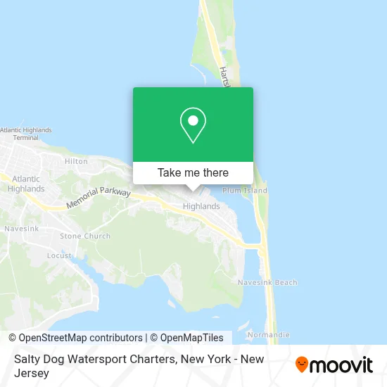 Salty Dog Watersport Charters map