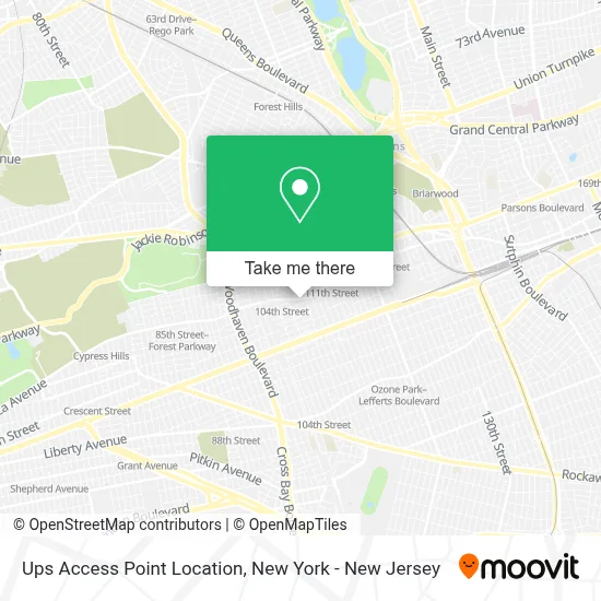 Ups Access Point Location map
