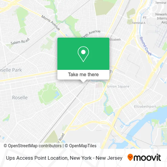 Ups Access Point Location map