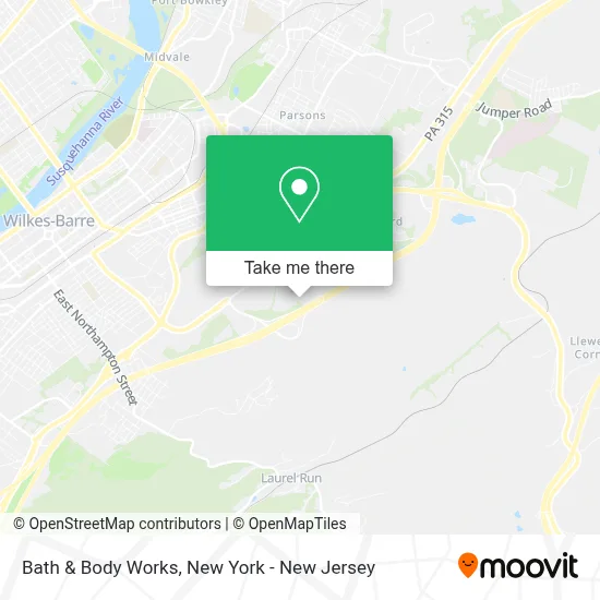 Bath & Body Works map