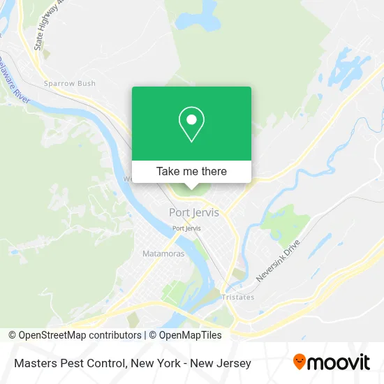 Masters Pest Control map
