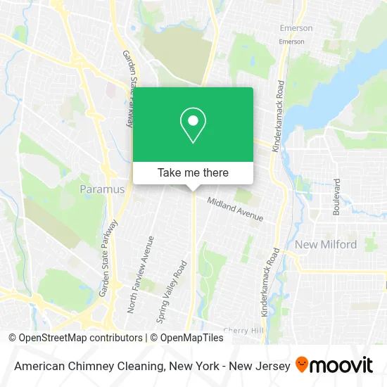 American Chimney Cleaning map