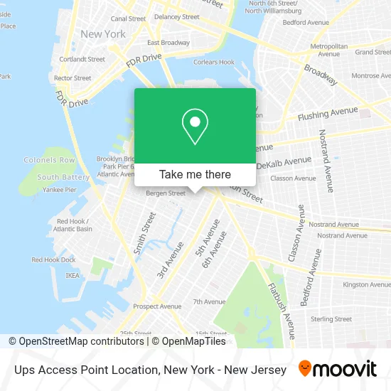 Ups Access Point Location map