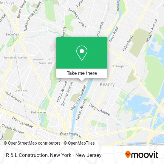 R & L Construction map