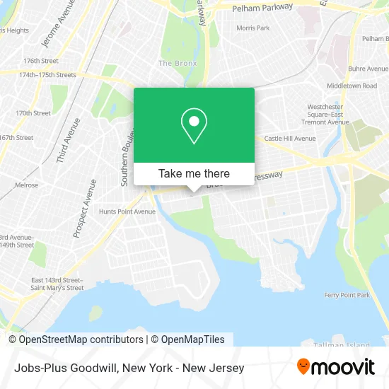 Jobs-Plus Goodwill map