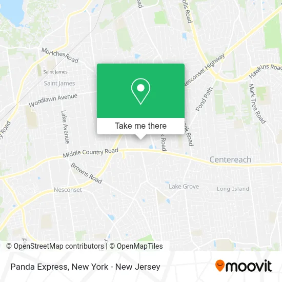 Panda Express map