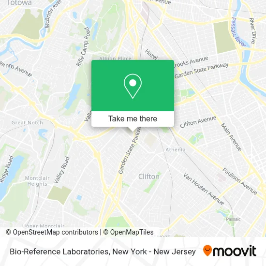 Bio-Reference Laboratories map