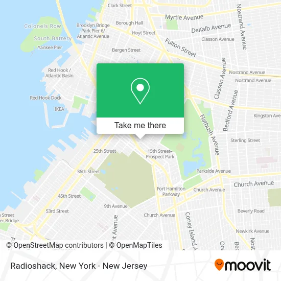 Radioshack map