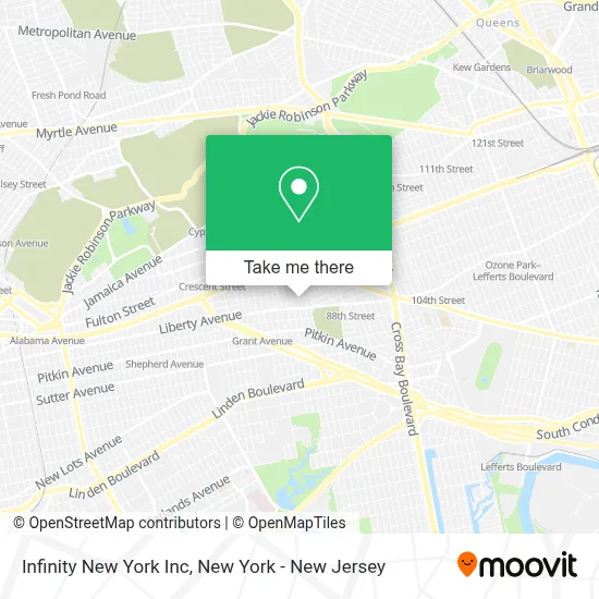 Infinity New York Inc map