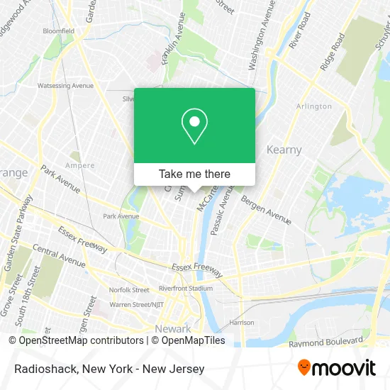 Radioshack map