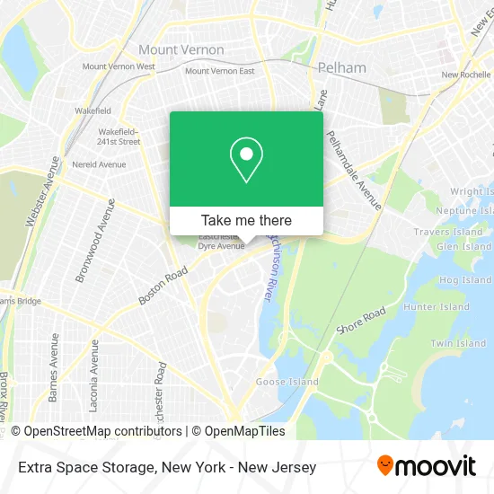 Extra Space Storage map
